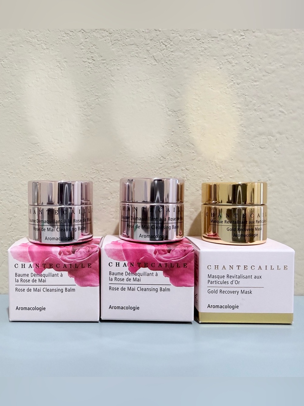 Chantecaille Rose de Mai Cleansing Balm & Gold Recovery Mask Set